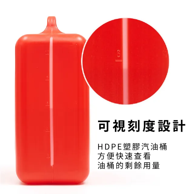 【HDPE塑膠】5L汽油桶(便攜式汽油桶)