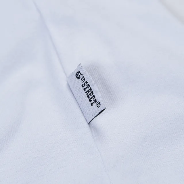 【5th STREET】短袖 短t 上衣 t恤 TEE 經典 女裝 logo 白(570968)