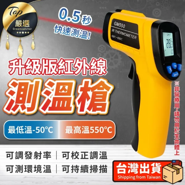 【捕夢網】紅外線測溫槍(紅外線溫度計 測溫槍 溫度槍 溫度計)