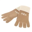 【Louis Vuitton 路易威登】M77930 經典LOGO系列Headline Gloves純羊毛保暖手套(棕色)