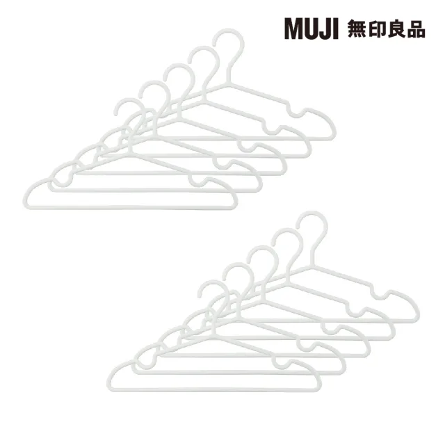 【MUJI 無印良品】再生聚丙烯衣架/10入組/單支約寬42cm