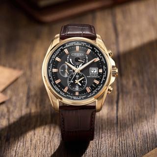【CITIZEN 星辰】亞洲限定款 光動能萬年曆 電波 手錶 手錶(AT9123-13E)