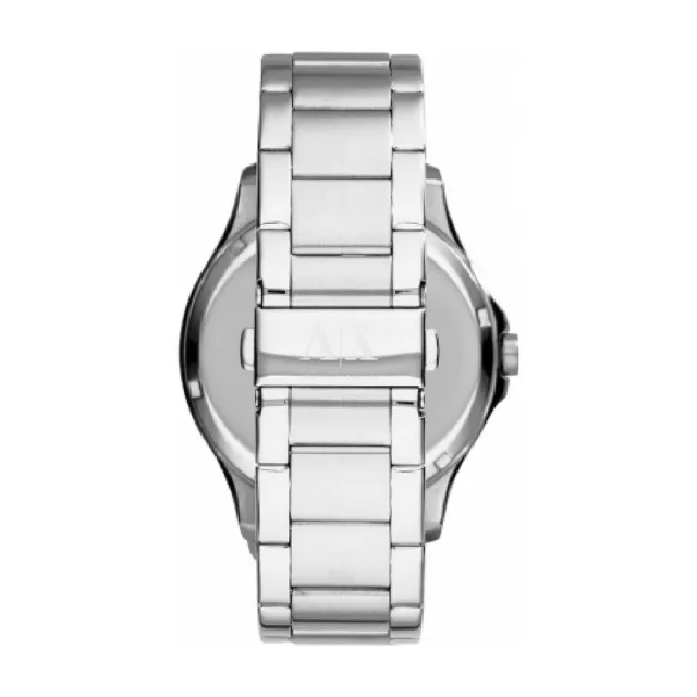 【A|X Armani Exchange 官方直營】Hampton 漢普頓菁英不鏽鋼鍊帶手錶 46MM AX2103