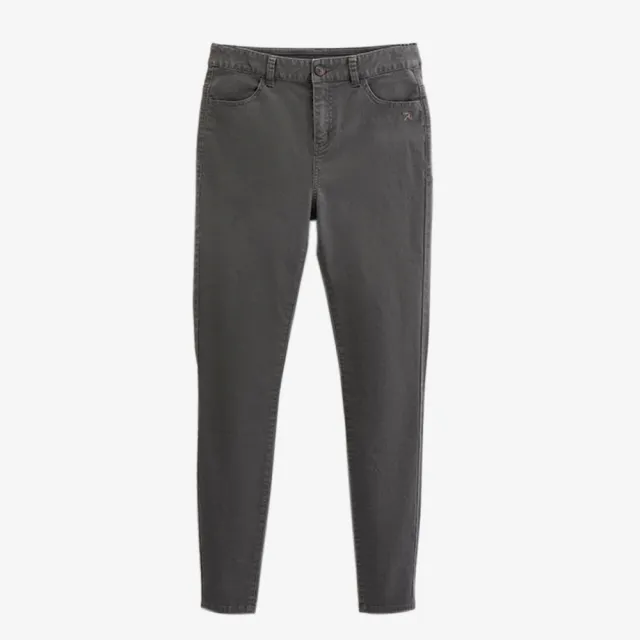 【Arnold Palmer 雨傘】女裝-保暖磨毛彈性修身牛仔褲(深灰色)