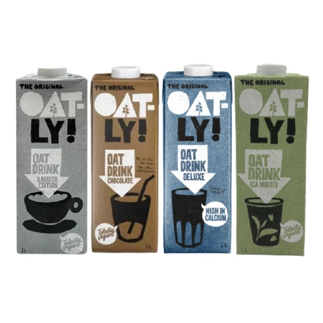Oatly 咖啡師燕麥奶系列 6入組(咖啡師*2+巧克力*2+高鈣*1+茶飲大師*1)