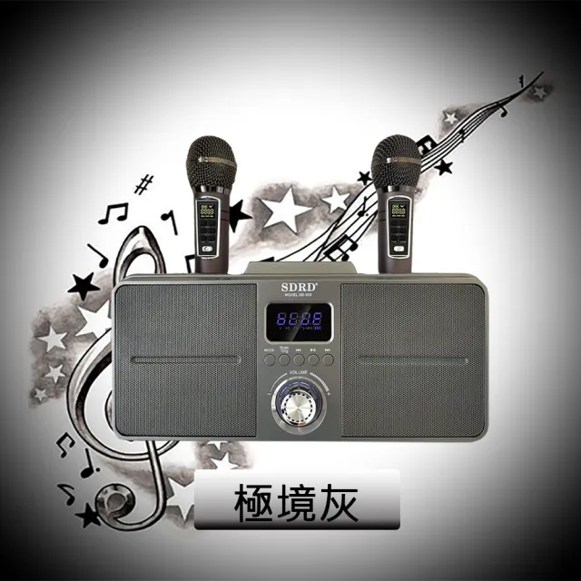 【DYD】SD309攜帶式藍牙音箱 贈防噴套(家庭KTV 無線藍牙音響 限量款)