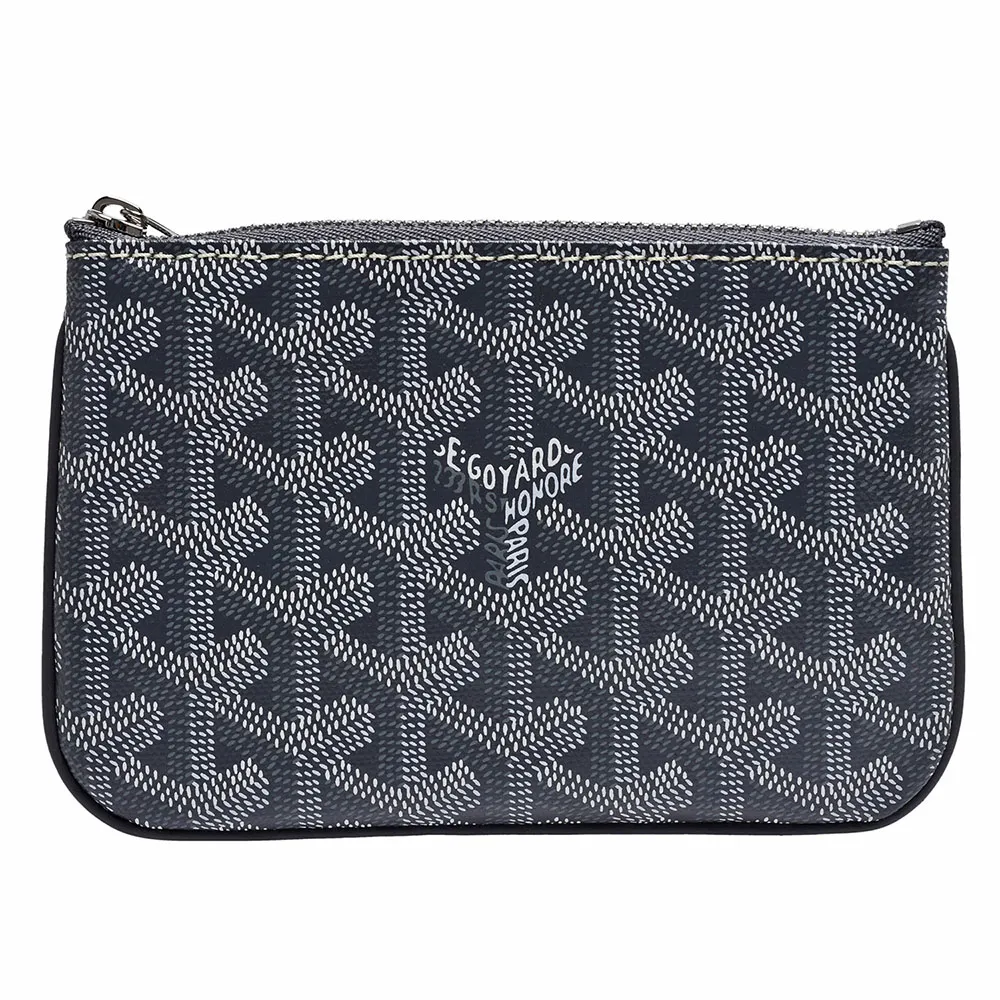 【GOYARD 高雅德】經典MATIGNON手工帆布拉鍊零錢包(灰色SENAT2MINTY51CL51P-GRAY)