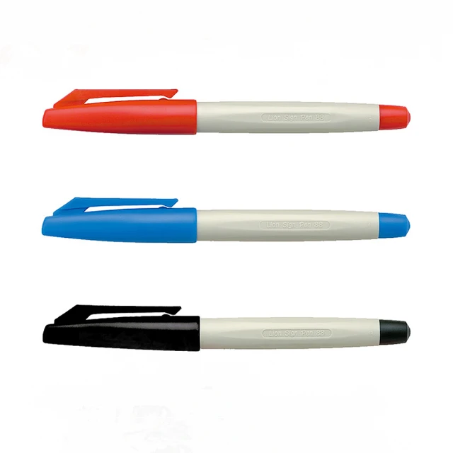 【SIMBALION 雄獅文具】簽字筆 紅/藍/黑 1.0mm 12打入 /組 NO.88