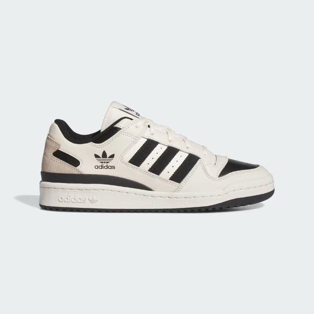 【adidas 愛迪達】Forum Low CL 男 休閒鞋 經典 復古 Originals 低筒 愛迪達 米黑(IG3901)