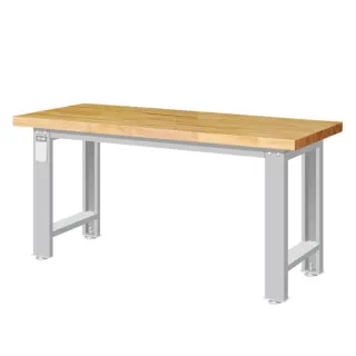 【TANKO 天鋼】WA-57W 重量型工作桌 原木桌板 150X75 cm(工作桌 工作台 工廠桌 質感桌)