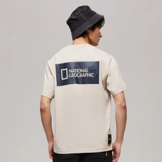 【National Geographic 國家地理】龍年限定印花LOGO T恤 - 米色(男女同款/龍年限量發售)