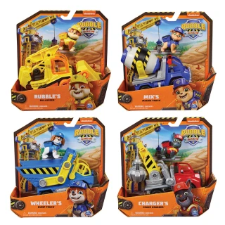 【paw patrol 汪汪隊立大功】Rubble&Crew 基本車輛4入組(汪汪隊小礫)