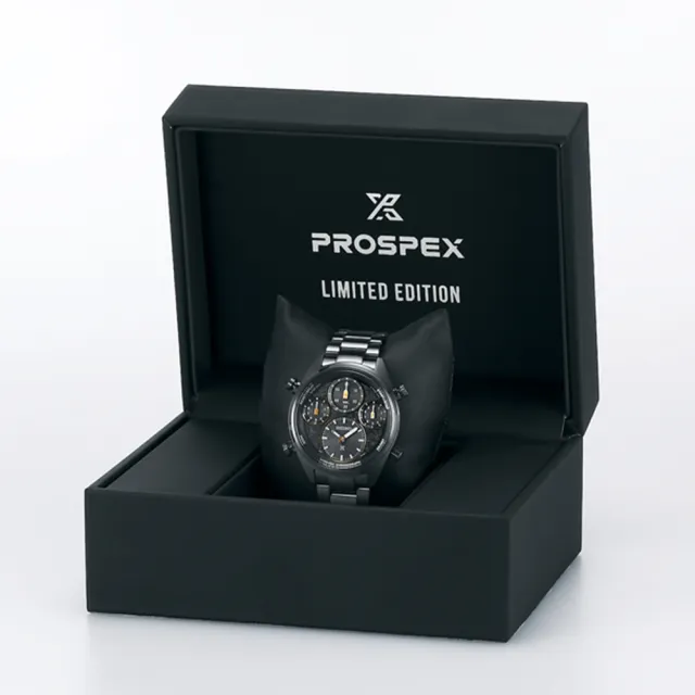 【SEIKO 精工】Prospex 世界田徑限量 SPEEDTIMER 1/100秒太陽能計時手錶 送行動電源(SFJ007P1/8A50-00B0SD)