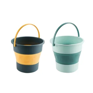 【WE CHAMP】可提式多用途摺疊水桶-10L(摺疊水桶 10L水桶 家用水桶 車用水桶 伸縮水桶)