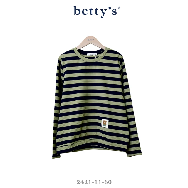 betty’s 貝蒂思 舒適透氣橫條紋長袖T-shirt(共二色)
