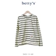 【betty’s 貝蒂思】舒適透氣橫條紋長袖T-shirt(共二色)