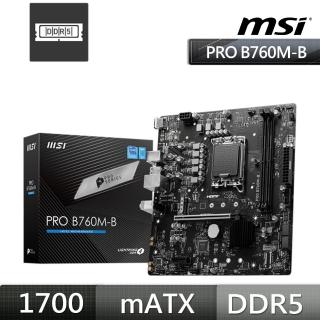 【MSI 微星】PRO B760M-B 主機板