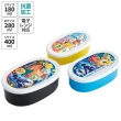 【小禮堂】Skater 橢圓形保鮮盒 3入組  寶可夢 米飛兔(平輸品)