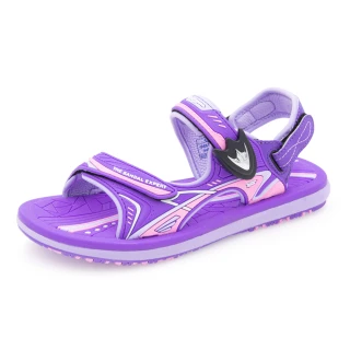 【G.P】兒童休閒磁扣兩用涼拖鞋G9571B-紫色(SIZE:28-34 共二色)