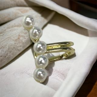 【Ada】日韓流行復古仿珍珠無耳洞耳夾珍珠耳骨夾(珍珠耳夾 復古耳夾 耳骨夾)