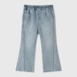 【GAP】女幼童裝 鬆緊錐形喇叭牛仔褲-淺藍色(890217)
