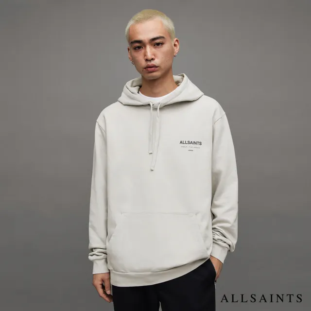 【ALLSAINTS】UNDERGROUND 純棉LOGO連帽衛衣 MG132Y(舒適版型)