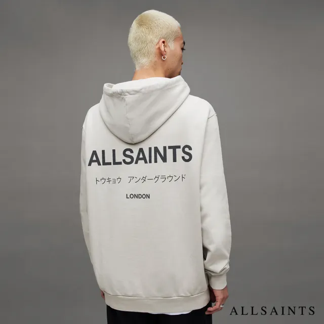 【ALLSAINTS】UNDERGROUND 純棉LOGO連帽衛衣 MG132Y(舒適版型)