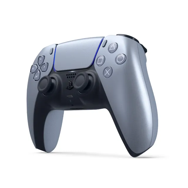 【SONY 索尼】PS5 DualSense 原廠無線控制器(亮灰銀)