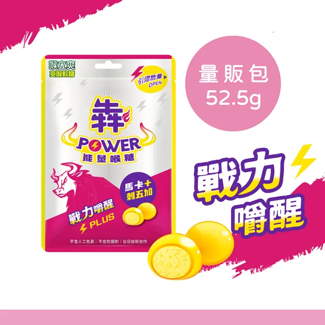 【Honey Song 喉立爽】犇 POWER能量軟糖_量販包(52.5g/包)