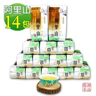 【龍源茶品】阿里山香醇極品烏龍茶14包組(150g/包-共3.5斤/附提袋;生青茶;無焙火;微發酵)