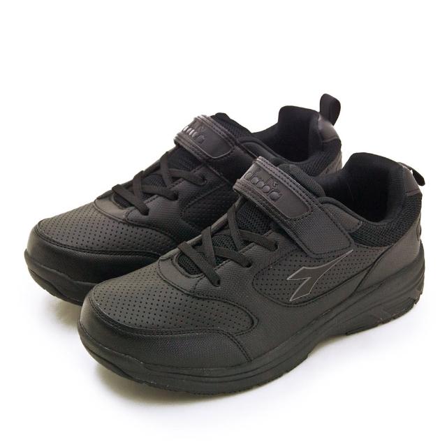 【DIADORA】男 迪亞多那 輕旅悠遊防潑水舒壓寬楦健走鞋  樂活健步系列 台灣製造(黑 73226)
