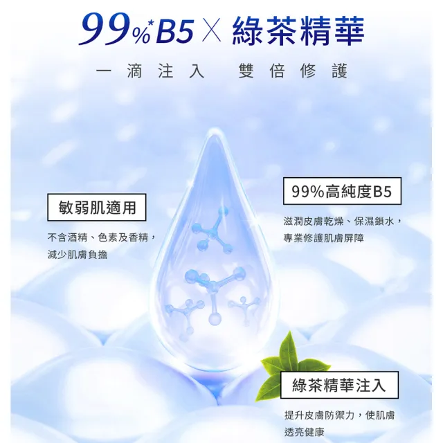 【Bio-essence 碧歐斯】BIO水感舒緩B5極效保濕面膜20mlx10片