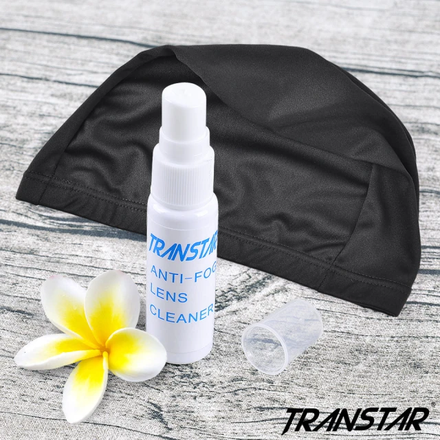 TRANSTAR 泳具 防霧劑+彈力泳帽(超值組)