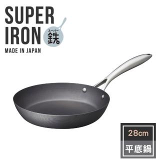 【vitacraft】日本製窒化鐵 無塗層單柄鐵製平底鍋 28cm(Super Iron系列)