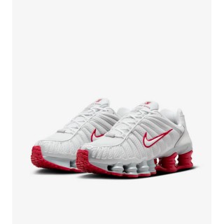 【NIKE 耐吉】休閒鞋 運動鞋 W NIKE SHOX TL 女鞋 白紅(FZ4344001)