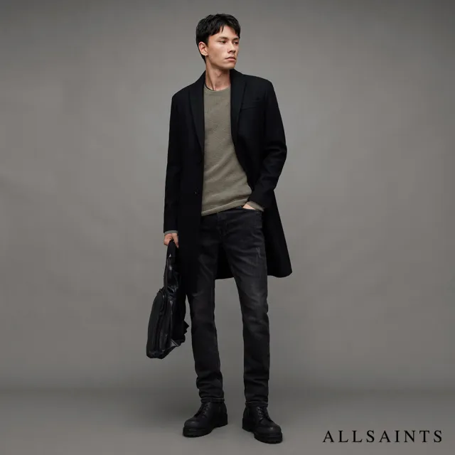 【ALLSAINTS】IVAR 美麗諾羊毛鬆餅針紋針織上衣 MK034P(常規版型)