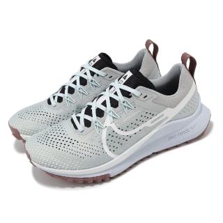 【NIKE 耐吉】越野跑鞋 Wmns React Pegasus Trail 4 女鞋 灰 紫 緩震 抓地 郊山 健行(DJ6159-005)