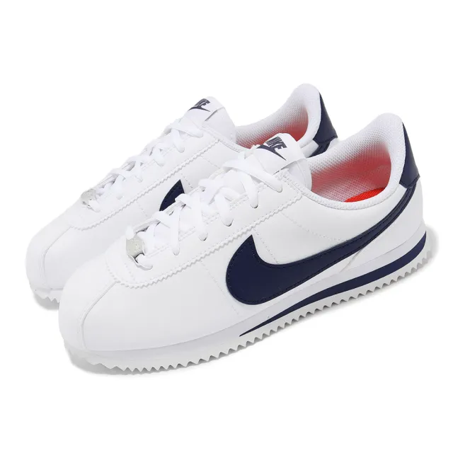 【NIKE 耐吉】阿甘鞋 Cortez Basic Sl GS 大童 女鞋 經典 休閒鞋 復古 皮革 單一價(904764-109)