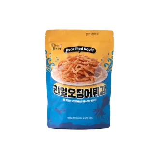 【Real Fried Squid】韓國100%鮮炸真魷魚100g(魷魚條/魷魚絲/魷魚餅乾/零嘴/下酒菜)