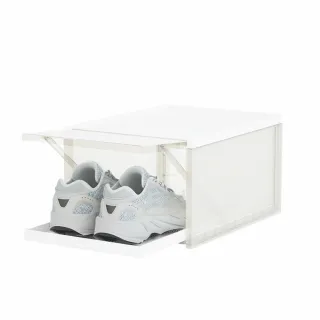 【禾統】抽拉式透明鞋盒6入(收納鞋盒 透明鞋盒 鞋子收納盒 正開鞋盒 鞋櫃 鞋架)
