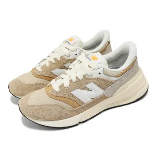 【NEW BALANCE】休閒鞋 997R 男鞋 女鞋 卡其 白 麂皮 異材質拼接 緩震 情侶鞋 NB(U997RMB-D)