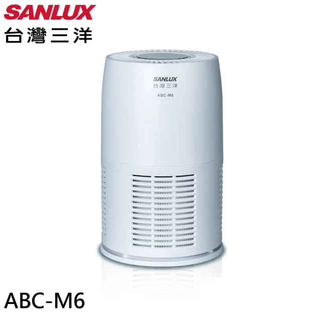 【SANLUX 台灣三洋】3-6坪 負離子空氣清淨機(ABC-M6)