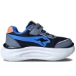 【KangaROOS】美國袋鼠鞋 童鞋 BREAK 美式厚底貝果氣墊運動鞋 黑藍(KK41510)