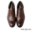 【TINO BELLINI 貝里尼】男款 歐洲進口翼紋雕花牛津鞋HM3T059-6(咖啡色)