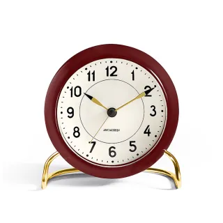 【北歐櫥窗】Arne Jacobsen Clocks AJ 柔情桌鐘(Station、勃根地紅)