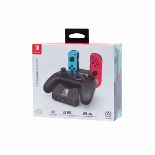 【PowerA】任天堂 官方授權副廠 Joy-Con 加Pro 手把2合1充電座(1525991-01)