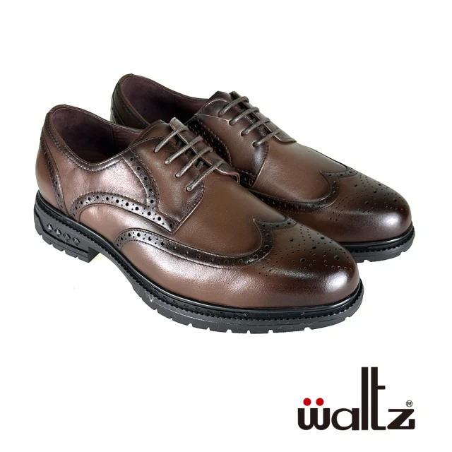 【Waltz】呼吸鞋系列 寬楦紳士鞋 皮鞋 空氣鞋(4W614048-23 華爾滋皮鞋)