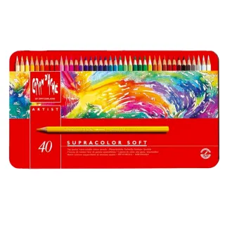 【CARAN d’ACHE】卡達SUPRACOLOR 專家級水溶性色鉛 40色(原廠正貨)