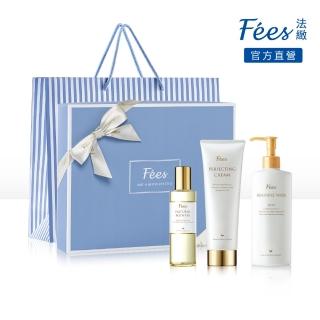 【Fees 法緻】媽咪好孕禮盒 撫紋美體霜200ml+經典美膚護理油118ml+私密呵護浴潔露250ml(孕媽咪必備)