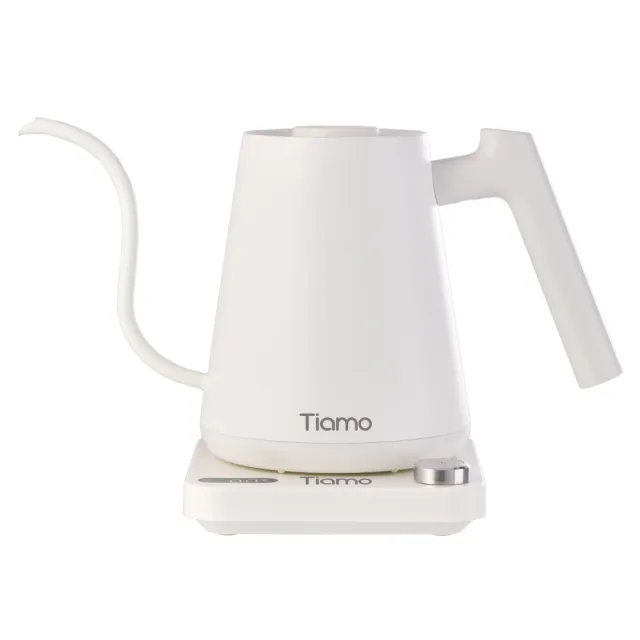 【Tiamo】電子溫控細口壺電子溫控壺 1000ml 110V - 白色(HG2443)